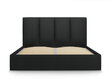 Lova Mazzini Beds Juniper 6, 180x200cm, juoda kaina ir informacija | Lovos | pigu.lt