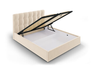 Кровать Mazzini Beds Nerin 1, 140x200 см, бежевая цена и информация | Кровати | pigu.lt