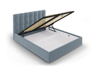 Кровать Mazzini Beds Nerin 140x200 см, синяя цена и информация | Кровати | pigu.lt