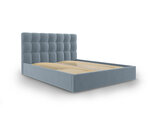 Кровать Mazzini Beds Nerin 140x200 см, синяя
