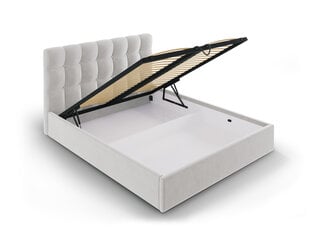 Кровать Mazzini Beds Nerin 140x200 см, светло-серая цена и информация | Кровати | pigu.lt