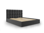 Кровать Mazzini Beds Nerin 180x200 см, темно-серая