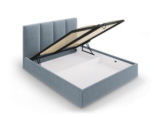 Кровать Mazzini Beds Juniper 140x200 см, синяя цена и информация | Кровати | pigu.lt
