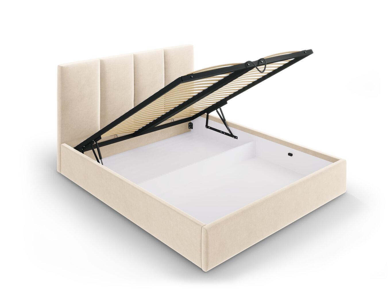 Lova Mazzini Beds Juniper 160x200cm, smėlio spalvos цена и информация | Lovos | pigu.lt