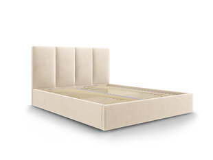 Кровать Mazzini Beds Juniper 160x200 см, бежевая цена и информация | Кровати | pigu.lt