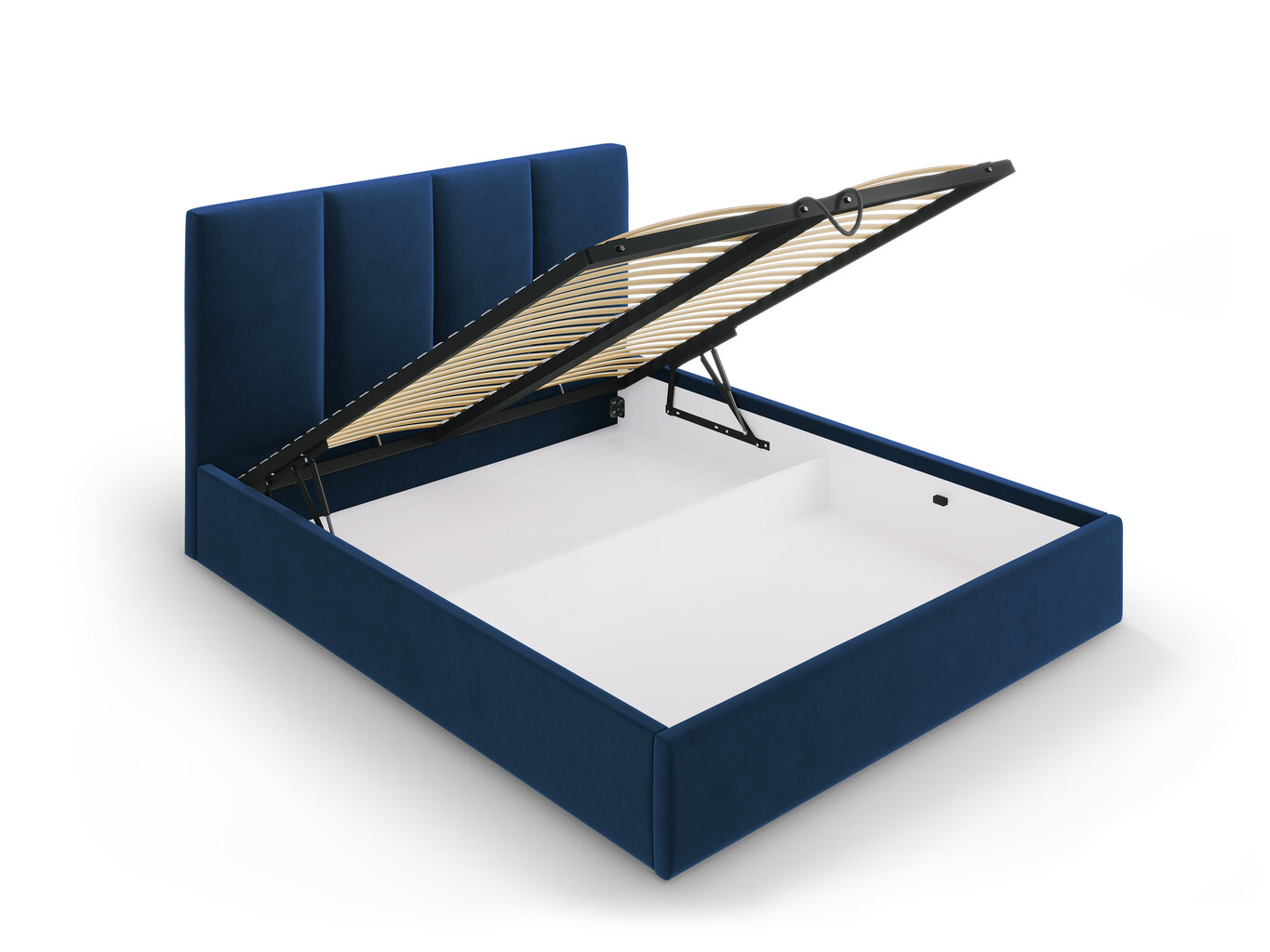 Lova Mazzini Beds Juniper 160x200cm, tamsiai mėlyna kaina ir informacija | Lovos | pigu.lt