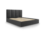 Кровать Mazzini Beds Juniper 180x200 см, темно-серая