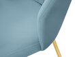 Kėdė Cosmopolitan Design Borneo 6, šviesiai mėlyna kaina ir informacija | Virtuvės ir valgomojo kėdės | pigu.lt