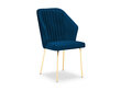 Kėdė Cosmopolitan Design Borneo 7, tamsiai mėlyna kaina ir informacija | Virtuvės ir valgomojo kėdės | pigu.lt