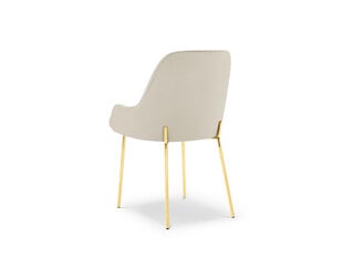 Kėdė Cosmopolitan Design Malaga, auksinės/smėlio spalvos kaina ir informacija | Virtuvės ir valgomojo kėdės | pigu.lt