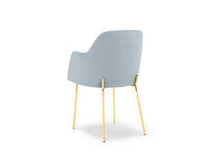Kėdė Cosmopolitan Design Padova, šviesiai mėlynos/auksinės spalvos kaina ir informacija | Virtuvės ir valgomojo kėdės | pigu.lt