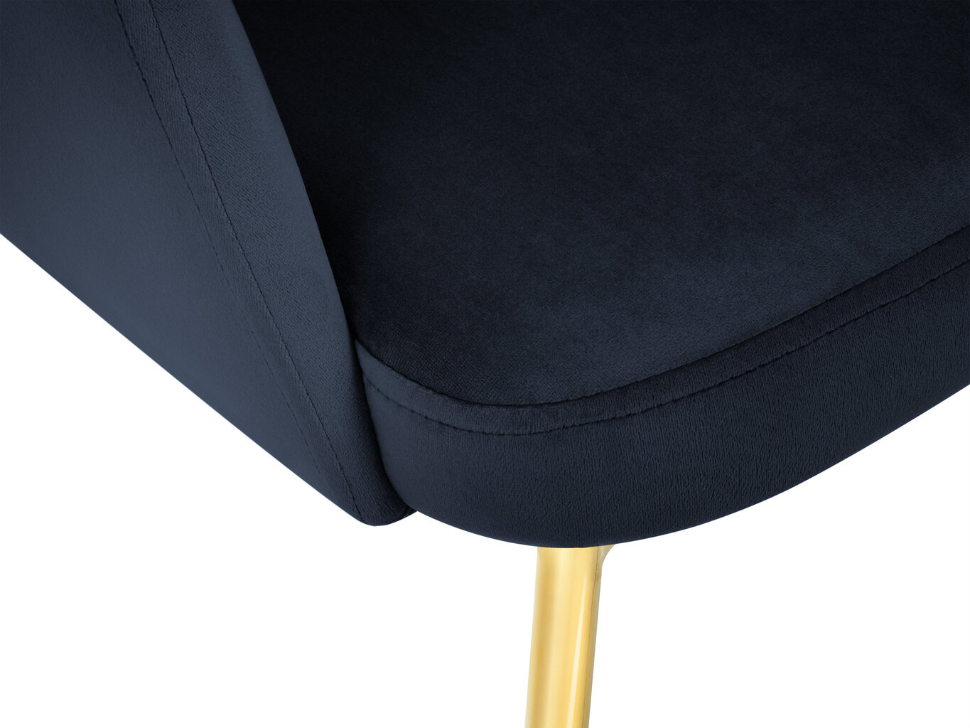 Kėdė Cosmopolitan Design Padova, tamsiai mėlynos/auksinės spalvos kaina ir informacija | Virtuvės ir valgomojo kėdės | pigu.lt