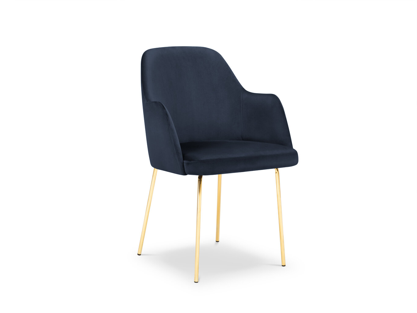 Kėdė Cosmopolitan Design Padova, tamsiai mėlynos/auksinės spalvos цена и информация | Virtuvės ir valgomojo kėdės | pigu.lt