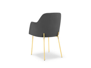 Kėdė Cosmopolitan Design Padova, tamsiai pilka/auksinės spalvos kaina ir informacija | Virtuvės ir valgomojo kėdės | pigu.lt