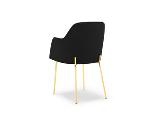 Kėdė Cosmopolitan Design Padova, juodos/auksinės spalvos kaina ir informacija | Virtuvės ir valgomojo kėdės | pigu.lt