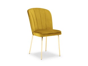 Kėdė Cosmopolitan Design Perugia, geltonos/auksinės spalvos kaina ir informacija | Virtuvės ir valgomojo kėdės | pigu.lt