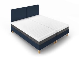 Кровать Mazzini Lotus, 140х200 см, синий цвет цена и информация | Кровати | pigu.lt