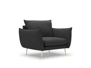 Fotelis Milo Casa Elio 8, tamsiai pilkas/auksinės spalvos kaina ir informacija | Svetainės foteliai | pigu.lt