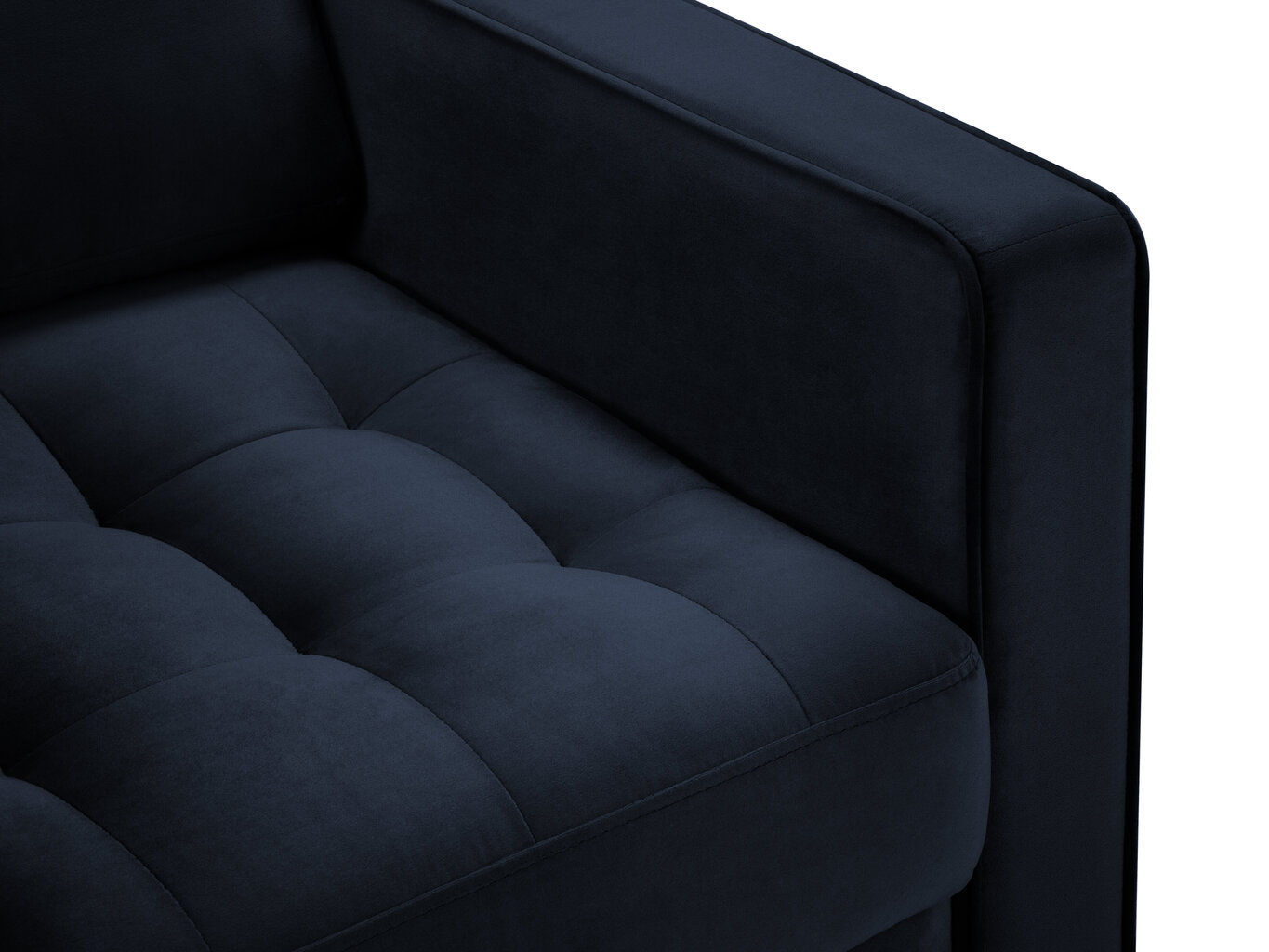 Fotelis Milo Casa Santo, tamsiai mėlynos/auksinės spalvos kaina ir informacija | Svetainės foteliai | pigu.lt