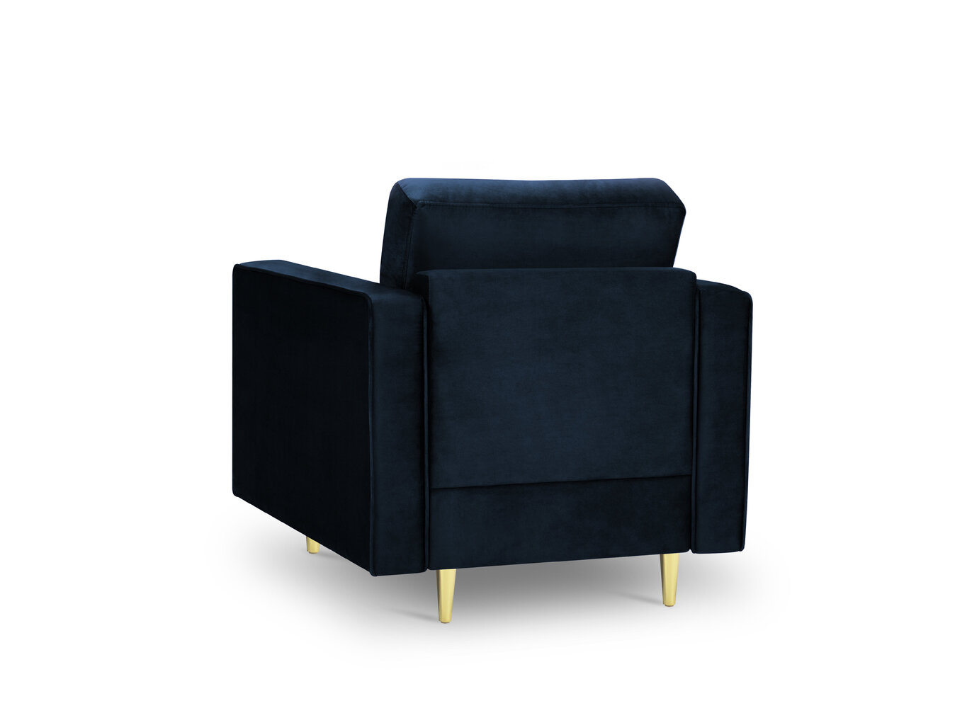 Fotelis Milo Casa Santo, tamsiai mėlynos/auksinės spalvos kaina ir informacija | Svetainės foteliai | pigu.lt