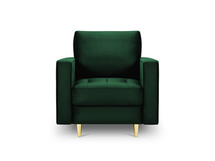 Fotelis Milo Casa Santo, tamsiai žalios/auksinės spalvos kaina ir informacija | Svetainės foteliai | pigu.lt