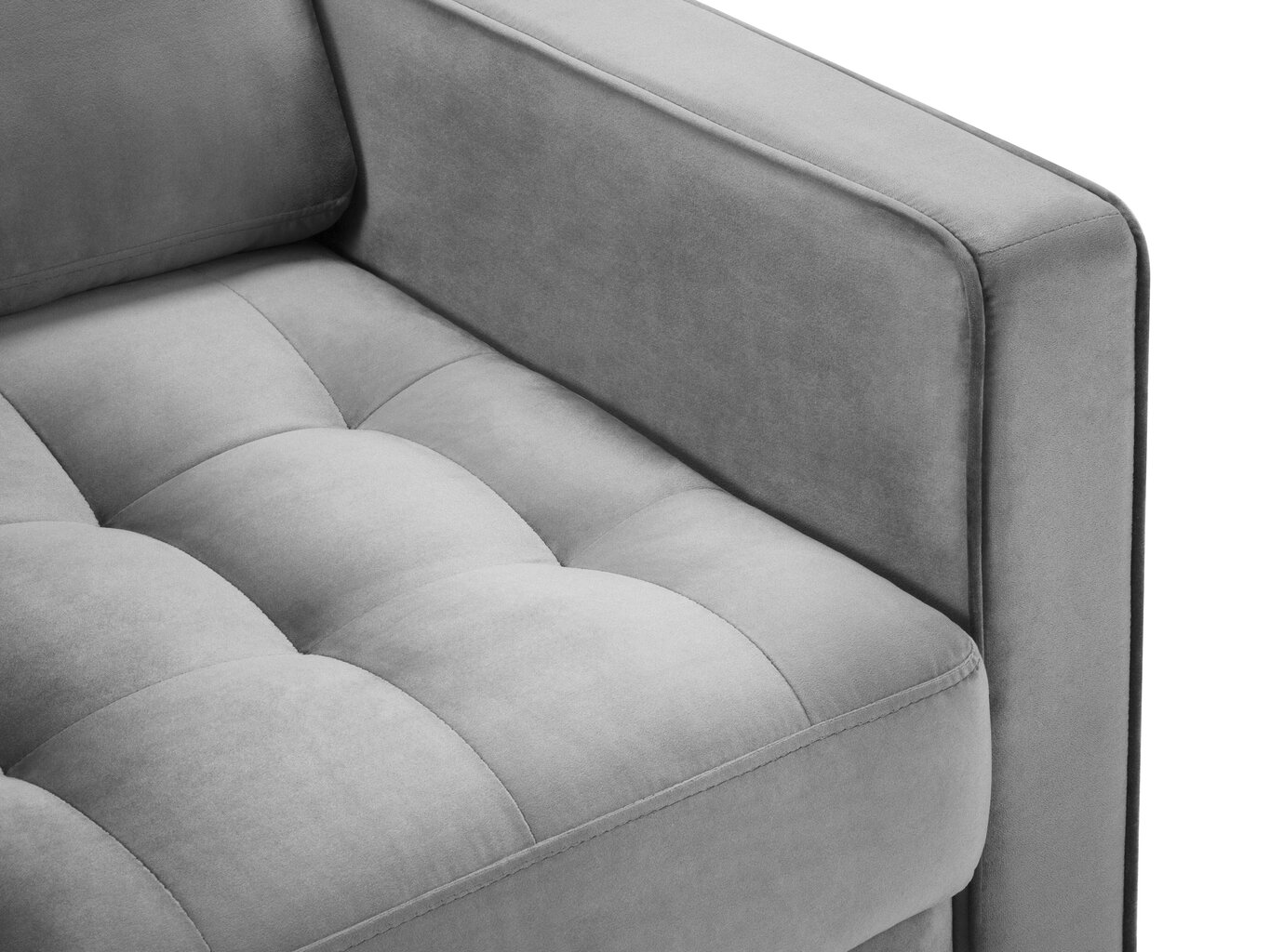 Fotelis Milo Casa Santo, šviesiai pilkos/auksinės spalvos kaina ir informacija | Svetainės foteliai | pigu.lt