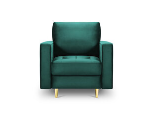 Fotelis Milo Casa Santo 7, žalios/auksinės spalvos kaina ir informacija | Svetainės foteliai | pigu.lt