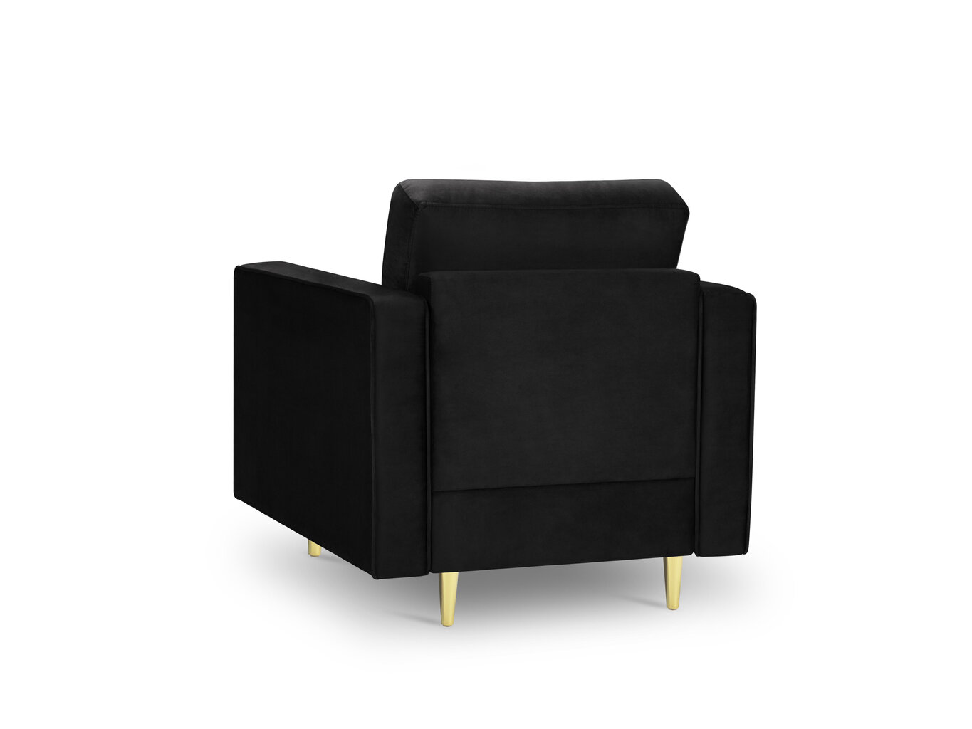Fotelis Milo Casa Santo, juodas/auksinės spalvos kaina ir informacija | Svetainės foteliai | pigu.lt