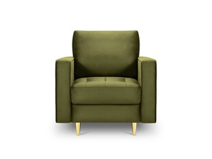 Кресло Milo Casa Santo, зеленое/золотое цена и информация | Кресла в гостиную | pigu.lt