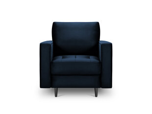 Fotelis Milo Casa Santo, tamsiai mėlynas/juodas kaina ir informacija | Svetainės foteliai | pigu.lt
