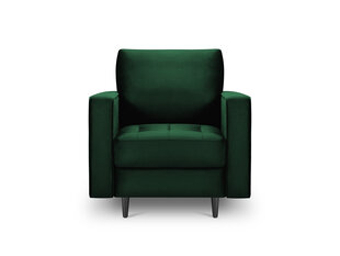 Fotelis Milo Casa Santo, tamsiai žalias/juodas kaina ir informacija | Svetainės foteliai | pigu.lt