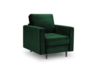 Fotelis Milo Casa Santo, tamsiai žalias/juodas kaina ir informacija | Svetainės foteliai | pigu.lt
