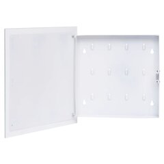Magnetinė raktų dėžutė, 35x35x5,5 cm, baltos spalvos kaina ir informacija | Daiktadėžės | pigu.lt