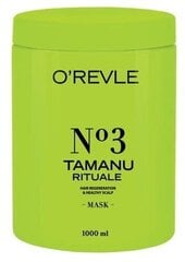 Kaukė plaukams O'Revle Tamanu Rituale No3, 1 l цена и информация | Средства для укрепления волос | pigu.lt