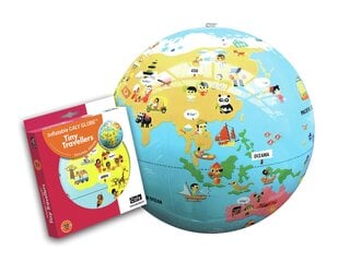 Надувной глобус-мяч Caly Little Travelers, 40735, 30 см цена и информация | Развивающие игрушки | pigu.lt