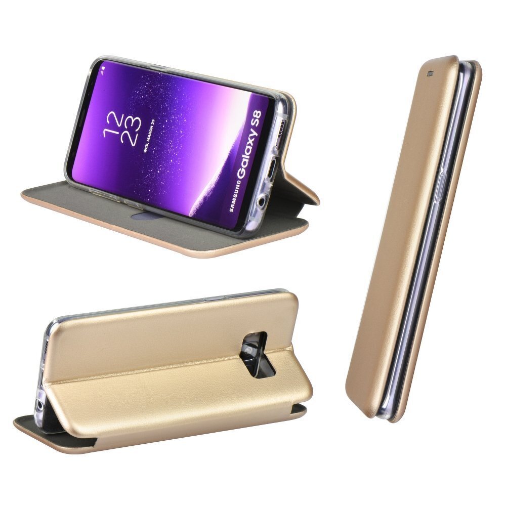 Reach Book Elegance dėklas, skirtas Samsung A125 A12, auksinis цена и информация | Telefono dėklai | pigu.lt