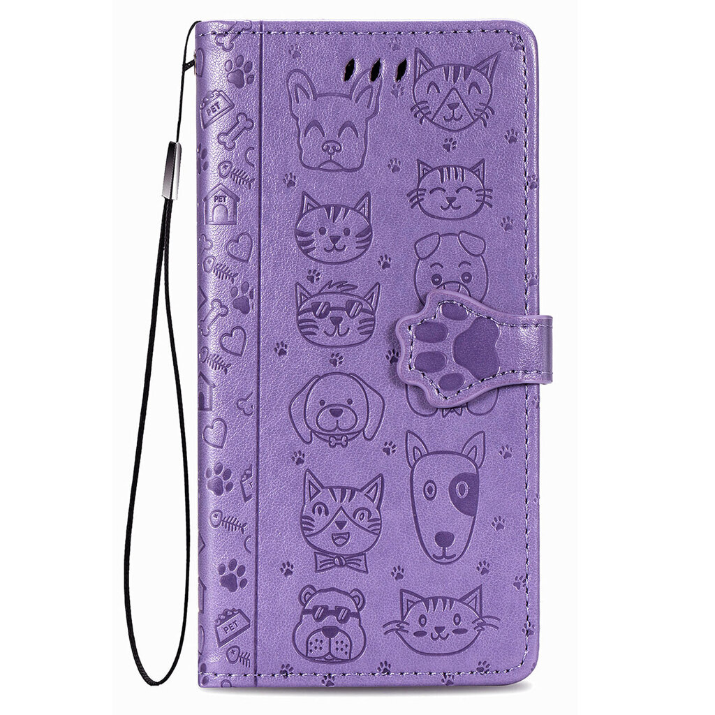 Telefono dėklas Cat-Dog, skirtas Samsung A726 A72 5G, violetinis kaina ir informacija | Telefono dėklai | pigu.lt