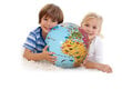 Pripučiamas gaublys-kamuolys CALY, Pasaulio stebuklai, 40889, 42 cm kaina ir informacija | Lavinamieji žaislai | pigu.lt