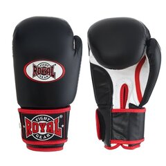 Natūralios Odos Bokso Pirštinės Royal Fight Gear, Juodos цена и информация | Боевые искусства | pigu.lt