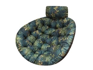 Подушка для подвесного кресла-качалки Hobbygarden Moon, синяя/зеленая цена и информация | Подушки, наволочки, чехлы | pigu.lt