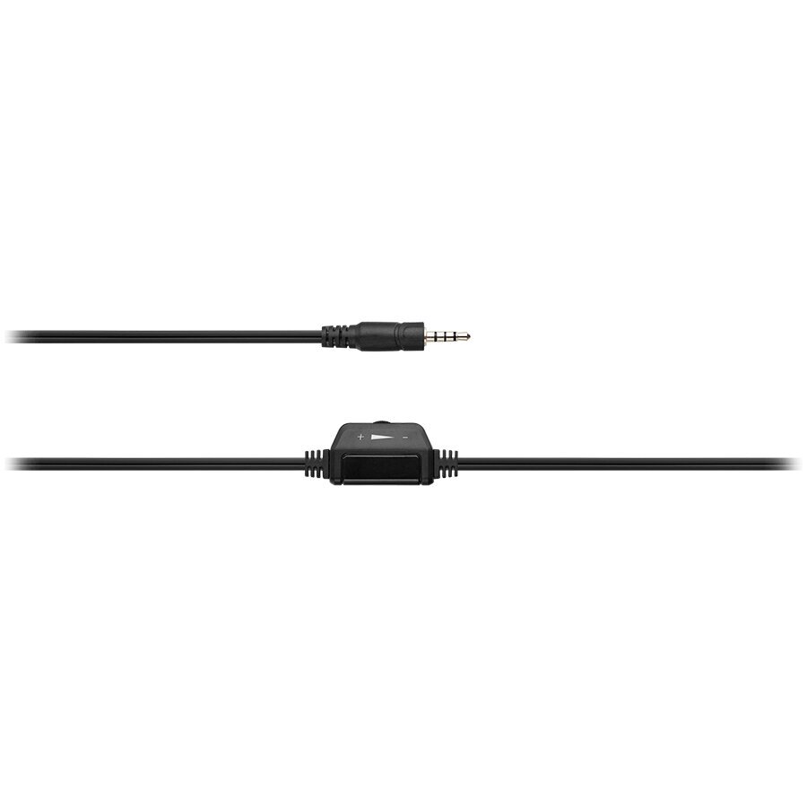 CANYON HSC-1 basic PC headset with microphone, combined 3.5mm plug, leather pads, Flat cable length 2.0m, 160*60*160mm, 0.13kg, Black kaina ir informacija | Ausinės | pigu.lt