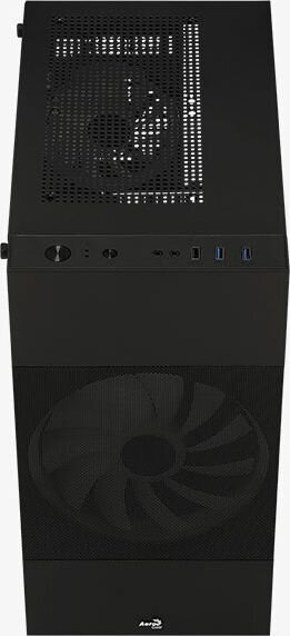 Aerocool Atomic Lite-G-BK-v1 kaina ir informacija | Korpusai | pigu.lt