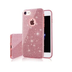 Glitter 3in1 case, skirtas iPhone 12 / iPhone 12 Pro, rožinis kaina ir informacija | Telefono dėklai | pigu.lt