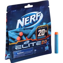 Žaislinio šautuvo šoviniai Nerf Elite 2.0, 20 vnt. kaina ir informacija | Žaislai berniukams | pigu.lt