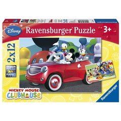 Dėlionė Disney Mickey Minnie ir Co, 2x12 d. kaina ir informacija | Dėlionės (puzzle) | pigu.lt