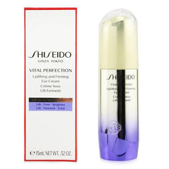 Paakių kremas Shiseido Vital Perfection Shiseido Uplifting and Firming, 15 ml kaina ir informacija | Paakių kremai, serumai | pigu.lt