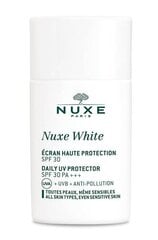 Ежедневный защитный крем для лица Nuxe Paris Nuxe White Daily UV Protector SPF30 PA+++, 30 мл цена и информация | Кремы для лица | pigu.lt