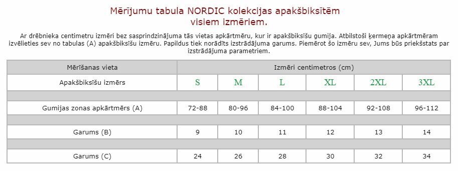 Trumpikės vyrams Nordic, mėlynos цена и информация | Trumpikės | pigu.lt