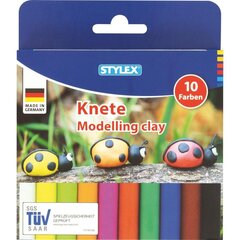 Plastilinas Stylex, 10 vnt. kaina ir informacija | Piešimo, tapybos, lipdymo reikmenys | pigu.lt