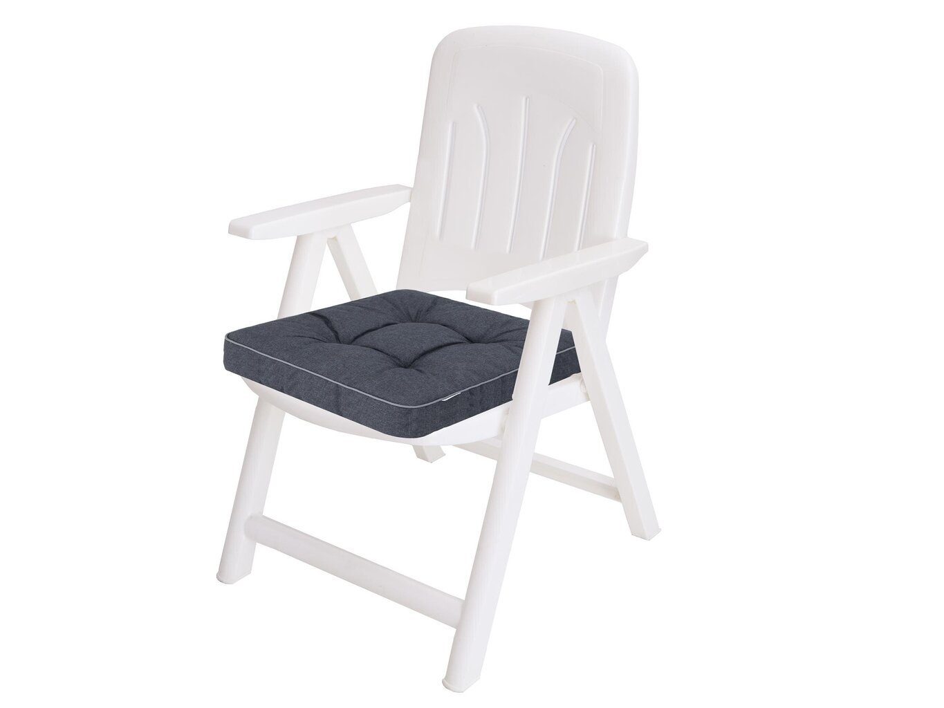 Kėdės pagalvė HobbyGarden Klara, tamsiai pilka kaina ir informacija | Pagalvės, užvalkalai, apsaugos | pigu.lt